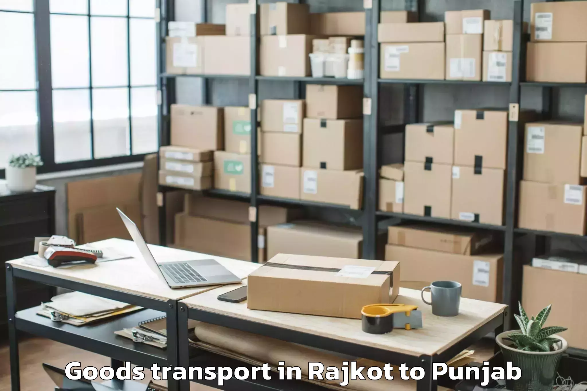 Affordable Rajkot to Ajnala Goods Transport